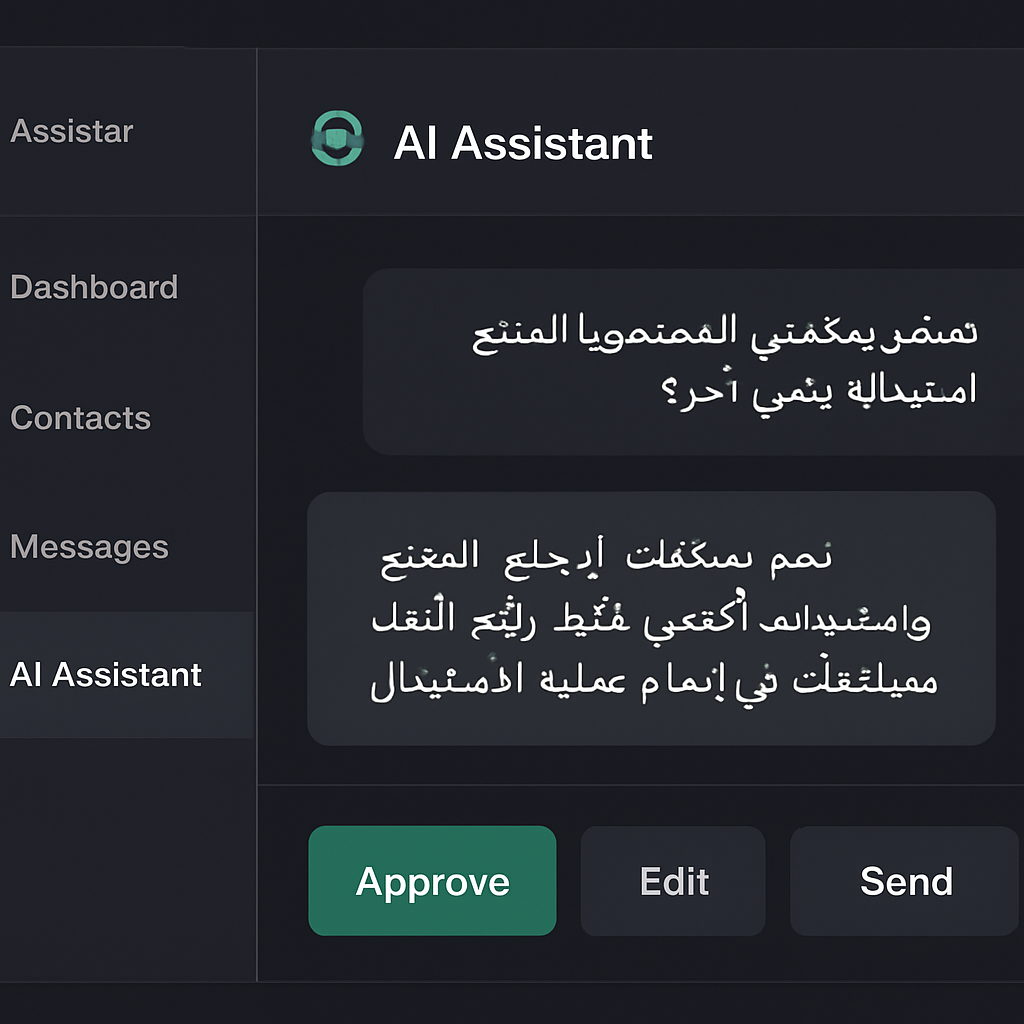 مساعد ذكي بالذكاء الاصطناعي